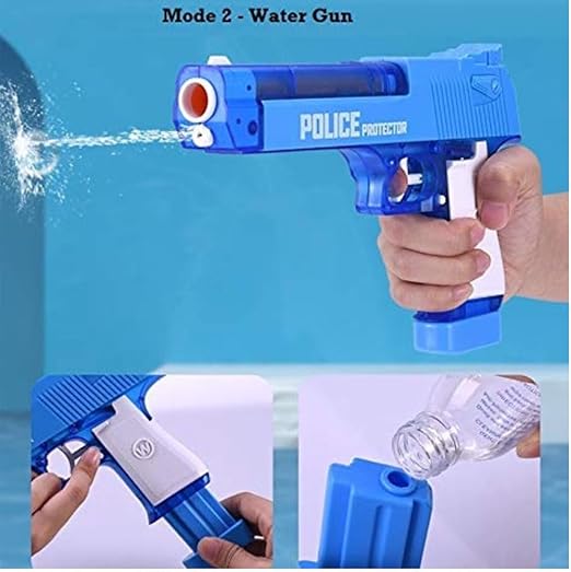 2-in-1 Water and Foam Bullet Gun Set for Kids