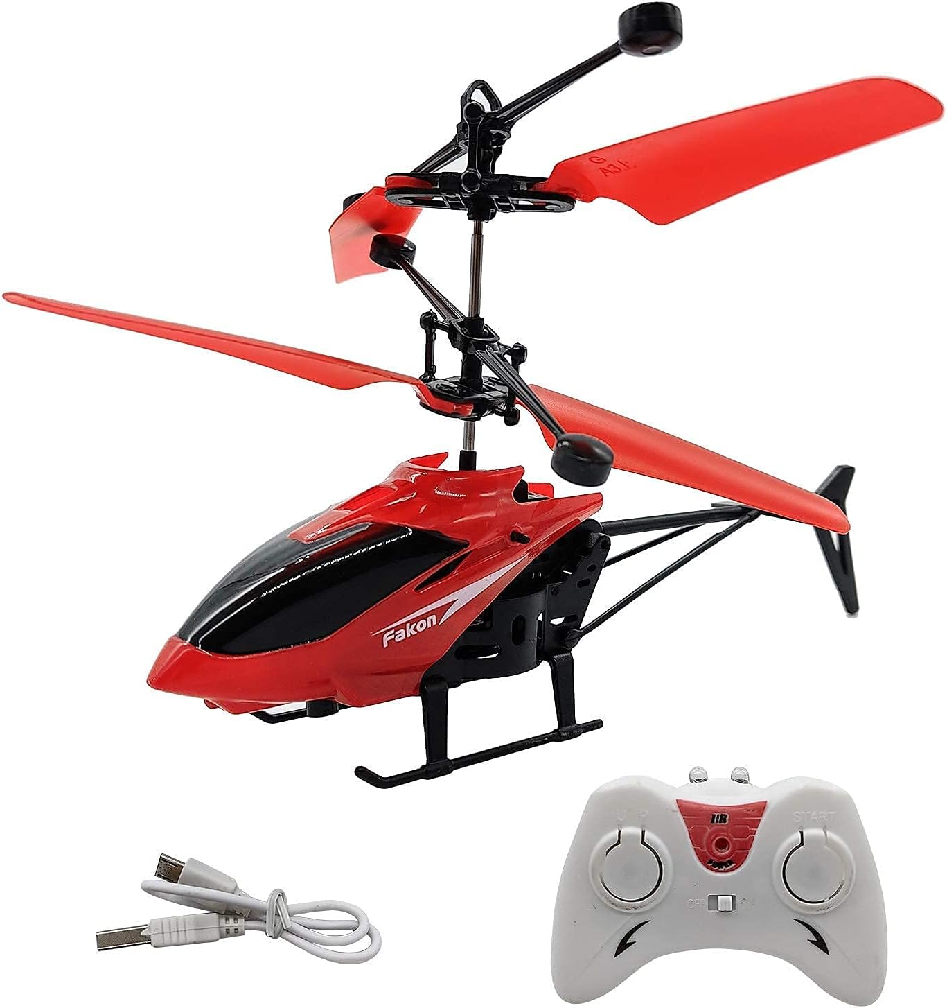 Rechargeable Remote-Control Helicopter with Hand Sensor & 3D Lights