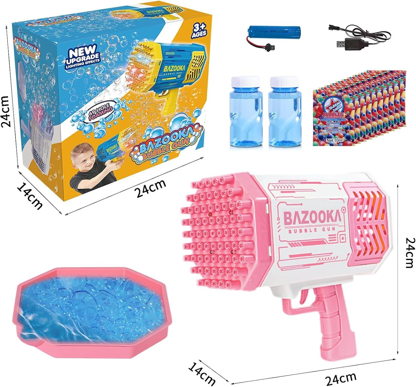 Bubble Machine Gun with Lights