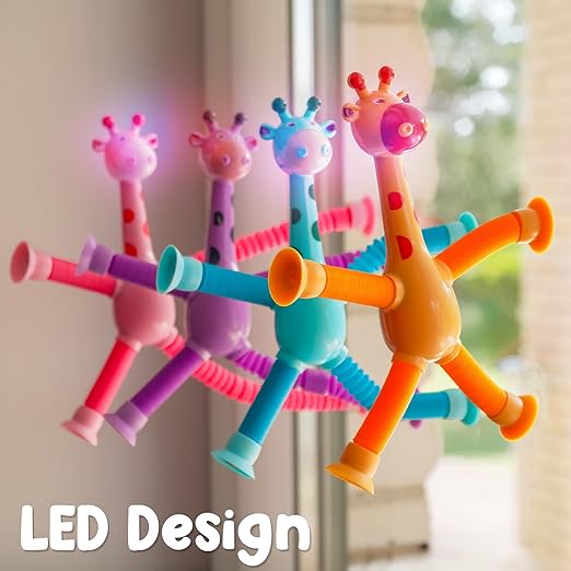 Suction Cup Giraffe Toy – Shape-Changing Toy