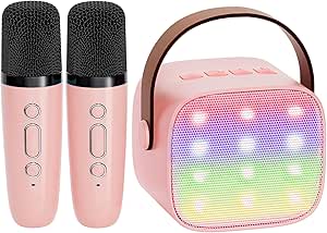 Portable Bluetooth Speaker with 2 Wireless Microphones