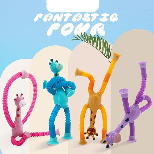Suction Cup Giraffe Toy – Shape-Changing Toy