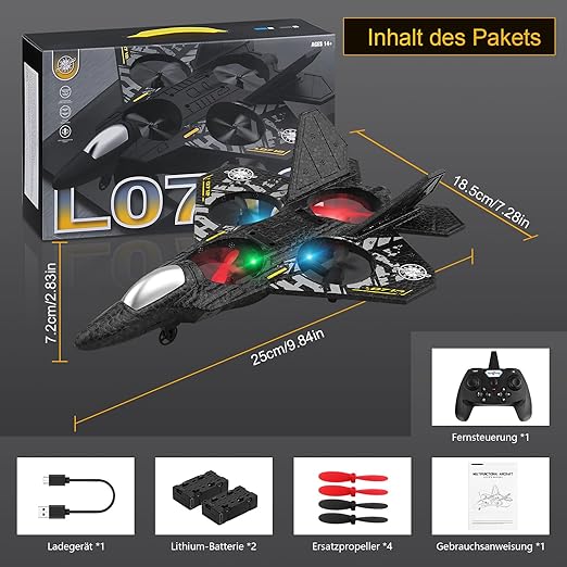 Remote Control Airplane with LED Lights