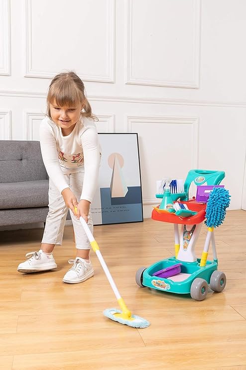Toddler Cleaning Playset – Housekeeping Cart