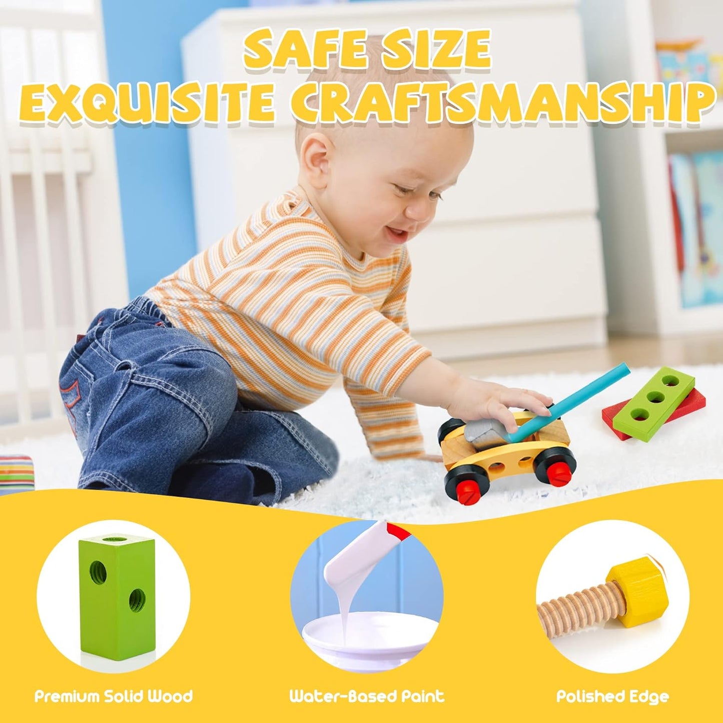 Wooden Tool Kit for Kids