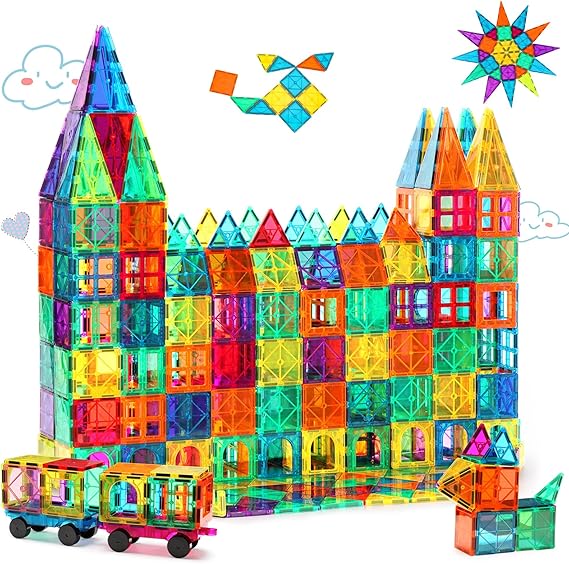 Magnetic Tiles Building Set โ 100PCS