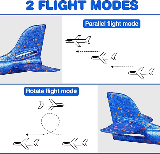 LED Foam Glider Planes for Kids – 4 planes
