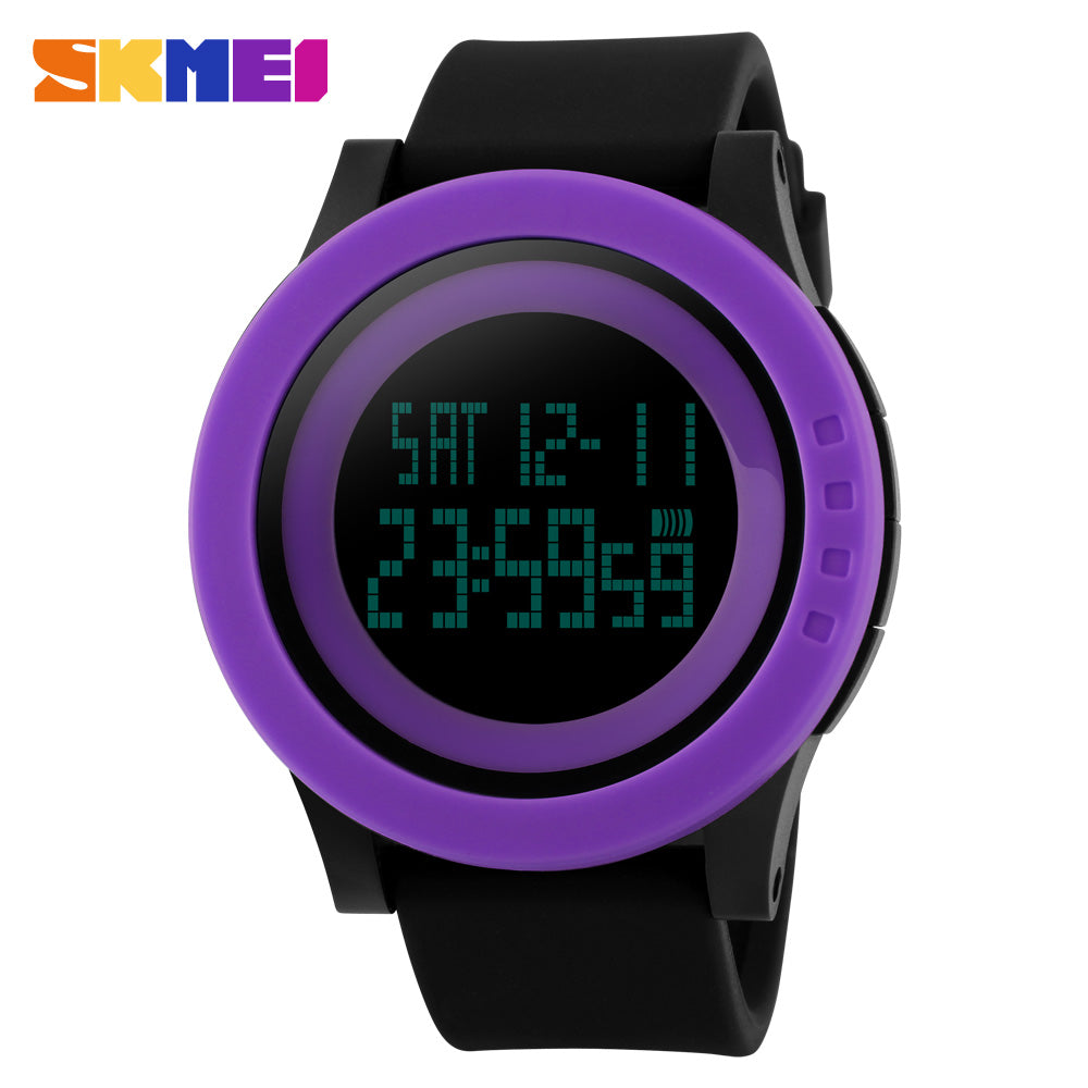 SKMEI SPORTS SWIMMING WATCH 1142-BLKPRPL
