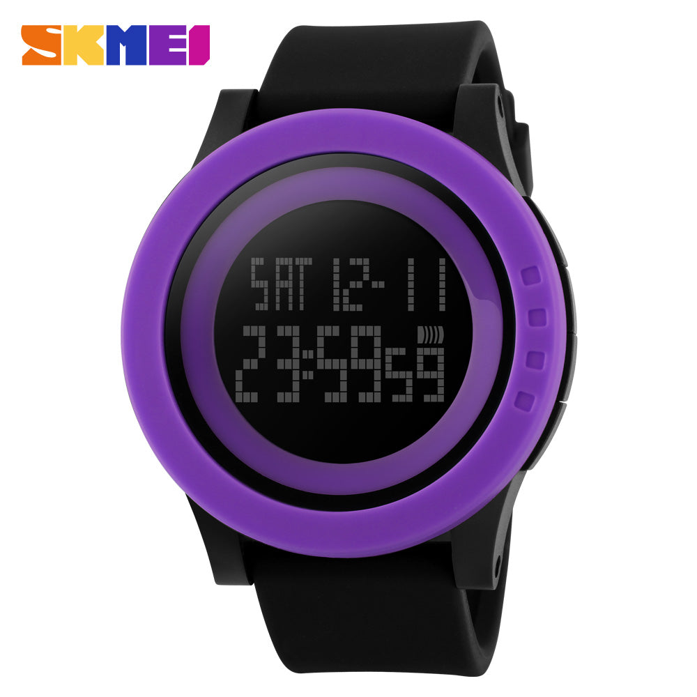 SKMEI SPORTS SWIMMING WATCH 1142-BLKPRPL