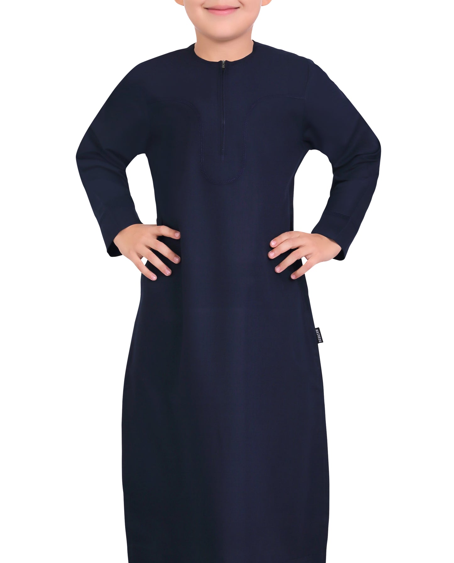 APLOS OMANI KANDORA-NAVY BLUE FOR BOYS BY MASHROO