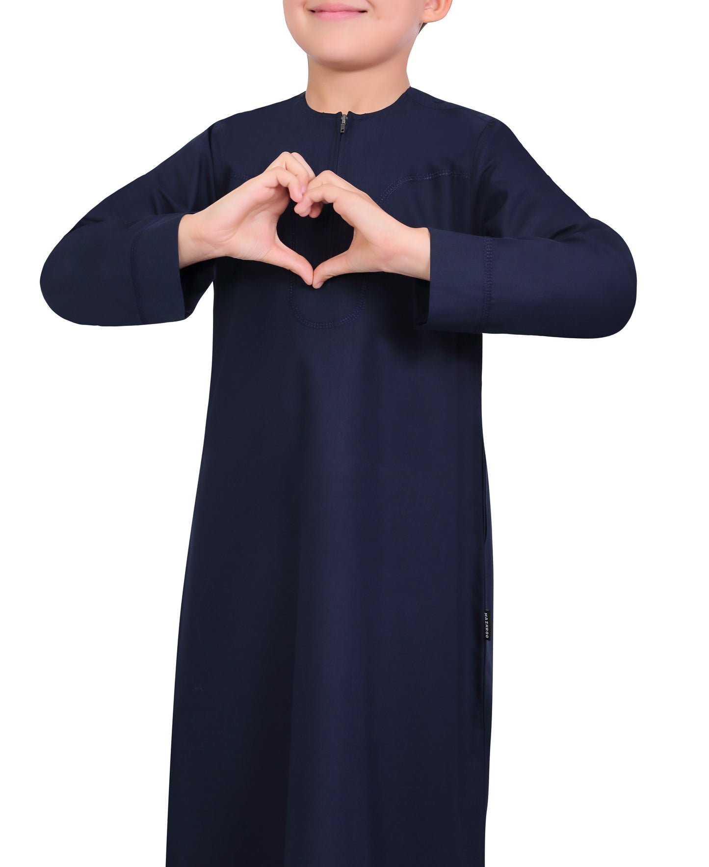 APLOS OMANI KANDORA-NAVY BLUE FOR BOYS BY MASHROO