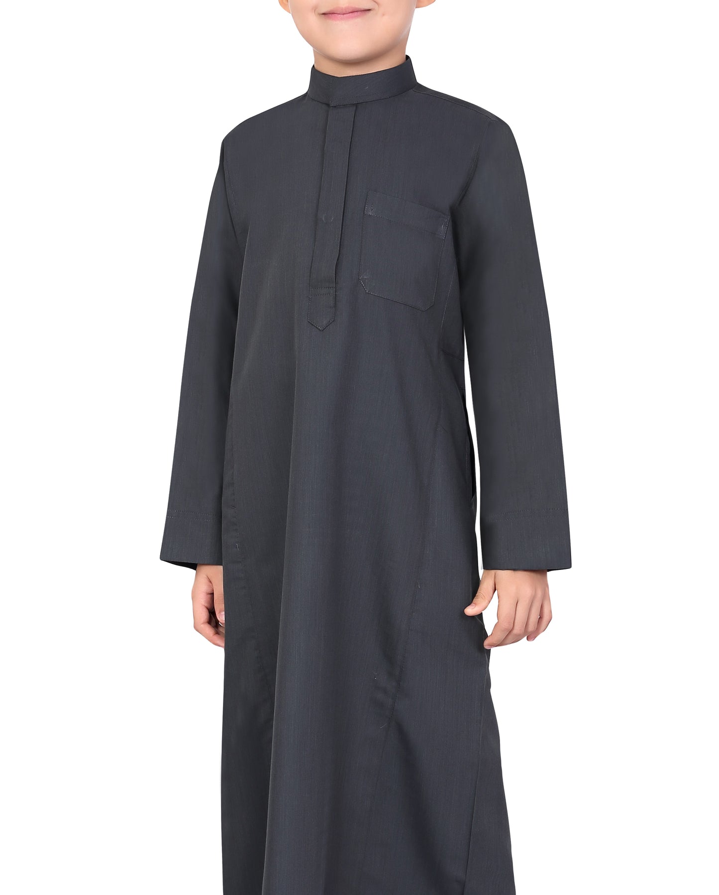APLOS SAUDI KANDORA-GREY FOR BOYS BY MASHROO