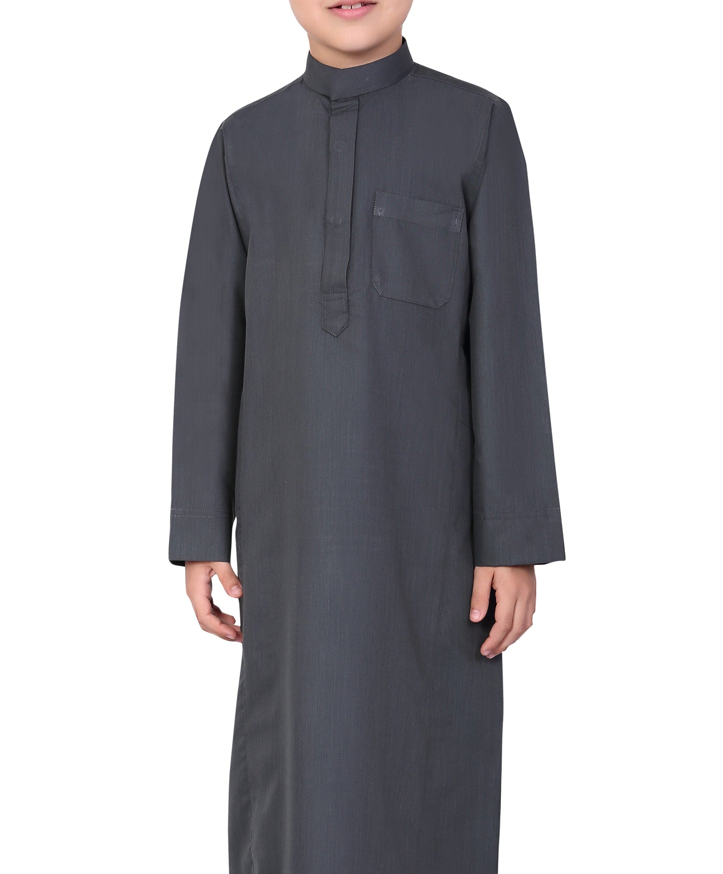 APLOS SAUDI KANDORA-GREY FOR BOYS BY MASHROO
