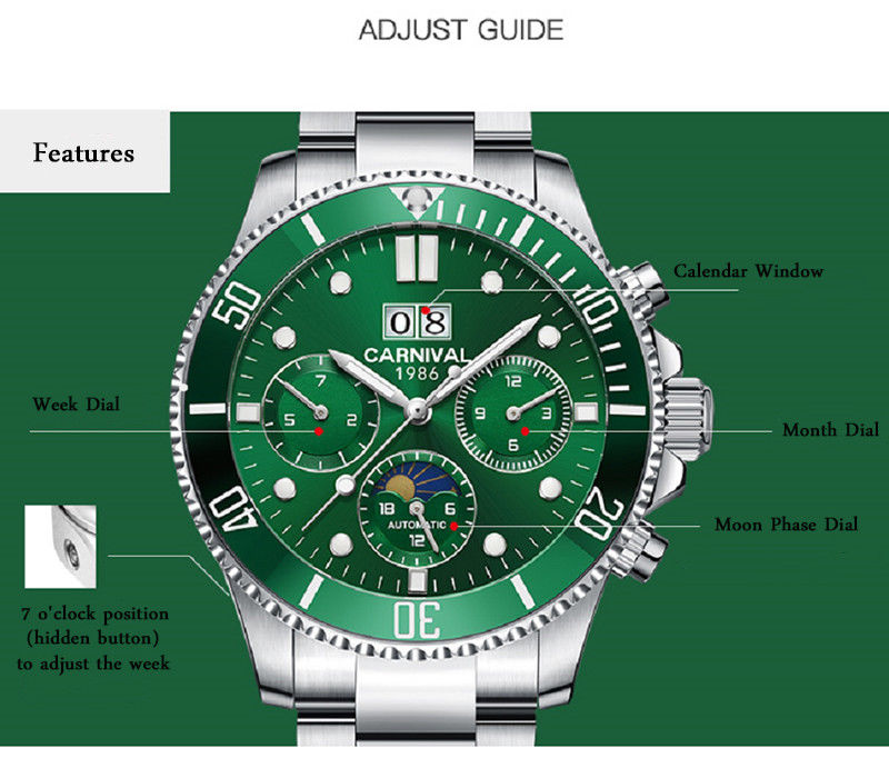 CARNIVAL Automatic Watch CR1194C