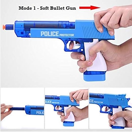 2-in-1 Water and Foam Bullet Gun Set for Kids
