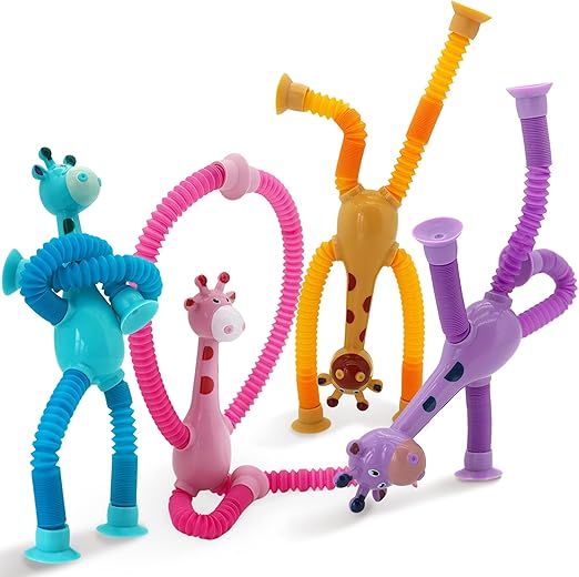 Suction Cup Giraffe Toy – Shape-Changing Toy