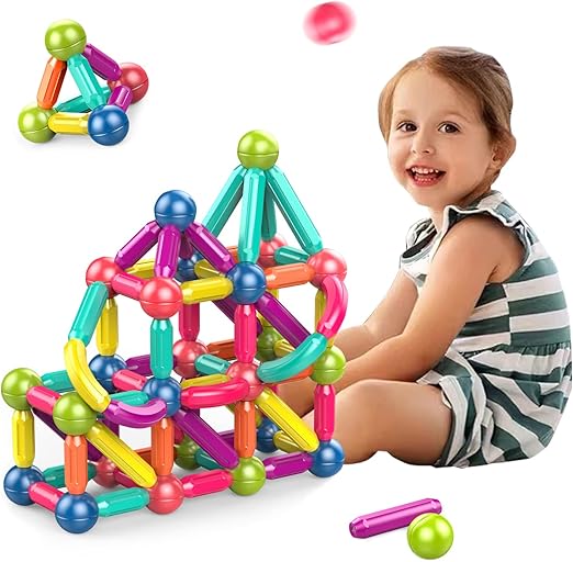Magnetic Balls & Rods STEM Building Set