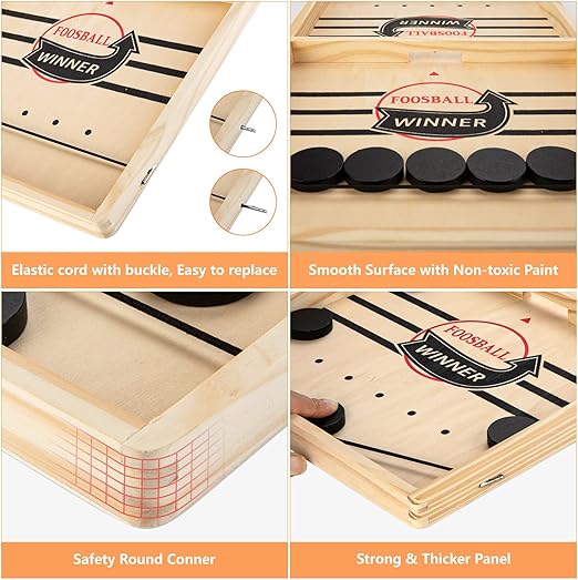 Wooden Sling Puck Game