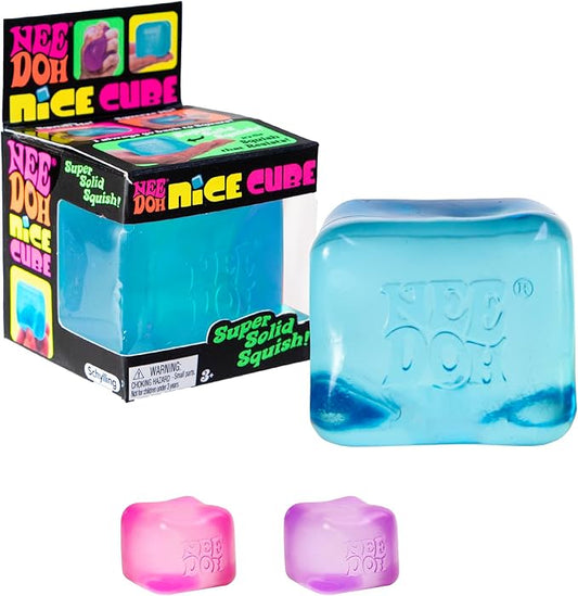 NeeDoh Nice Cube – Super Solid Squish Stress Toy