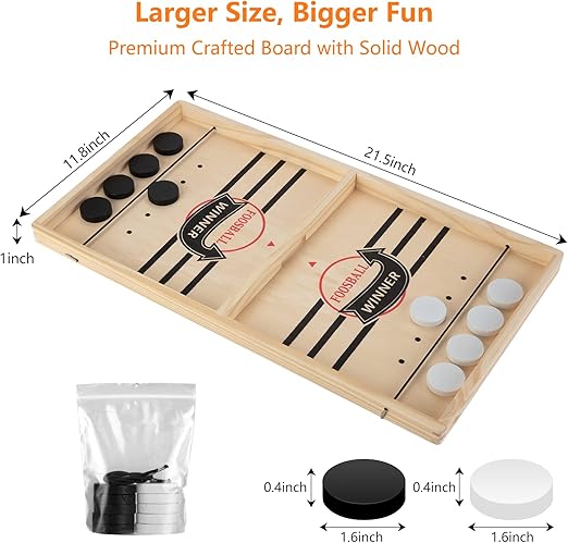 Wooden Sling Puck Game