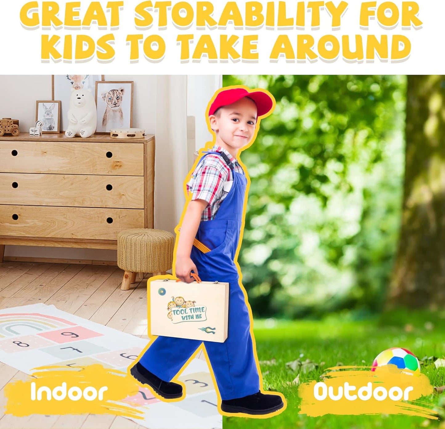 Wooden Tool Kit for Kids