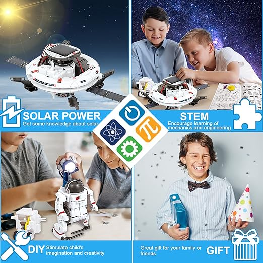 6-in-1 Solar Robot STEM Kit