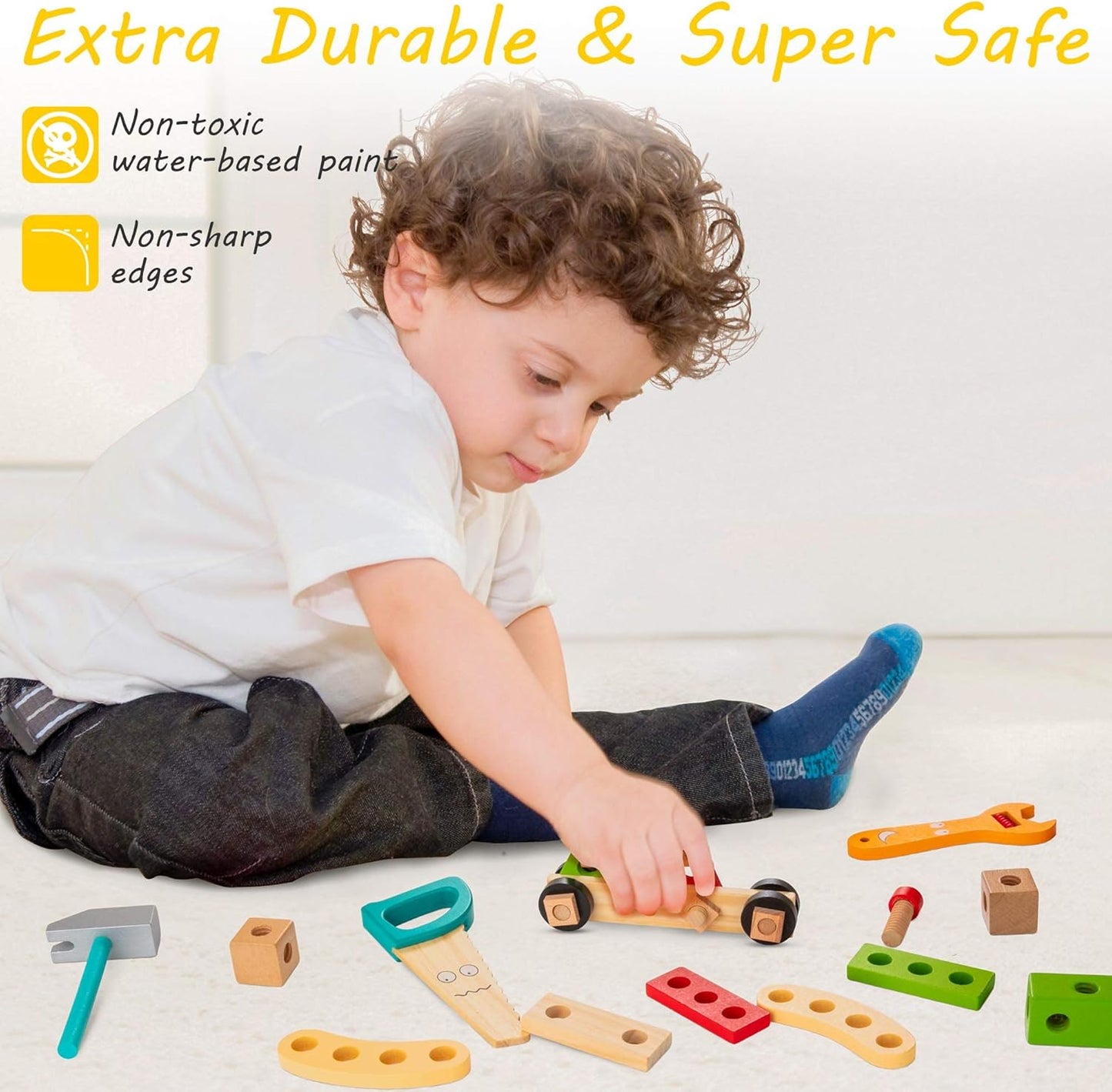 Wooden Tool Kit for Kids