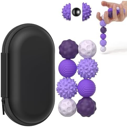 Magnetic Sensory Fidget Balls – 8-Piece