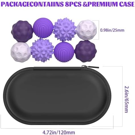 Magnetic Sensory Fidget Balls – 8-Piece