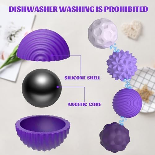 Magnetic Sensory Fidget Balls – 8-Piece